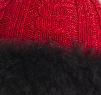 Diamond Cable Alpaca Fur Hat