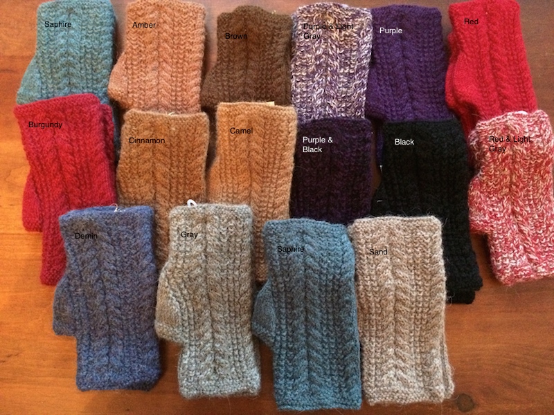 Hand Kintted Fingerless Gloves