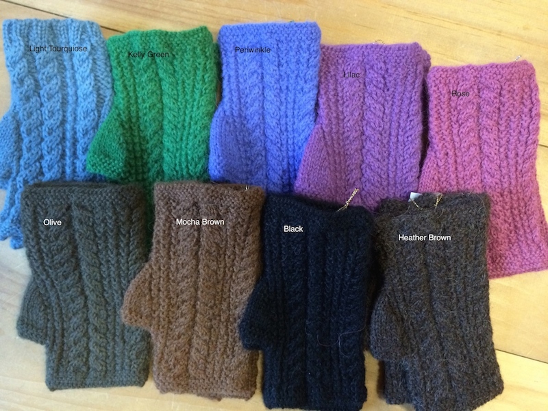 Hand Kintted Fingerless Gloves