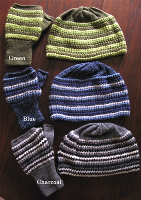 Tri Color  Lined Gauntlets 
