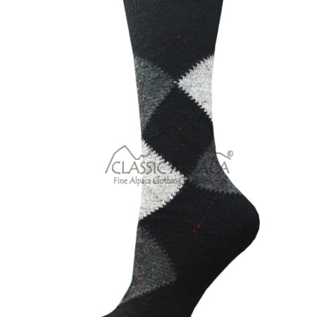 Alpaca Argyle Dress Socks