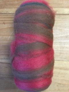 Pink / Brown  Varigated Roving