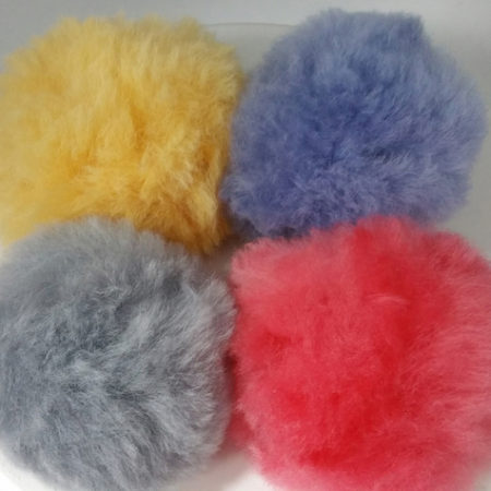 Alpaca Fur Pom Pom Keychain