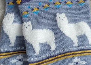 Fuzzy Fun Alpaca Cotton Socks